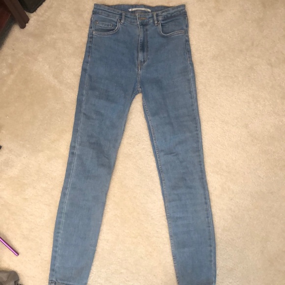 Zara semi high waist skinny fit sz6 denim - Picture 4 of 6